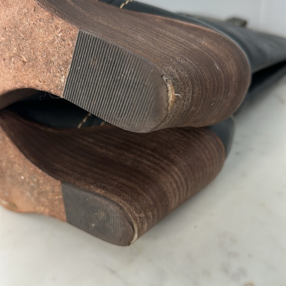 Frye Caroline Campus Wedge Boots, Navy - Picture 9 of 13